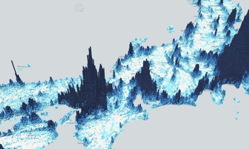 Featured image of post 人口密度 3D棒グラフマップ